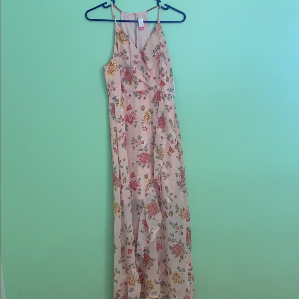 Pink flower dress